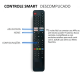 Controle Remoto Para Smart Tv Vizzion 4K Linux Le43df20 LE50UHD20