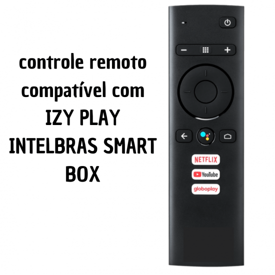 Controle Remoto Smart box Intelbras IZY Play Adroid com Netflix / YouTube