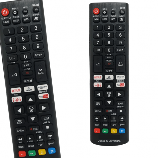 Controle Remoto Universal Compatível Com Smart TV Samsung e LG Teclas Netflix e Youtube