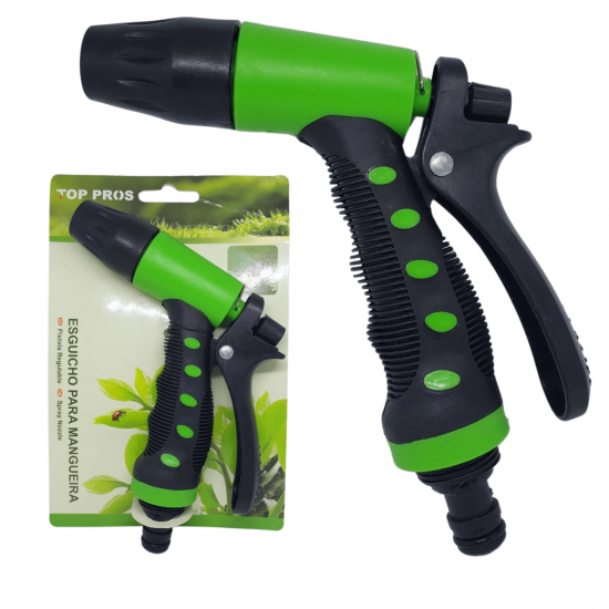 Esguicho Tipo Pistola Com Bico Ajustável E Cabo Ergonômico - TOP6604