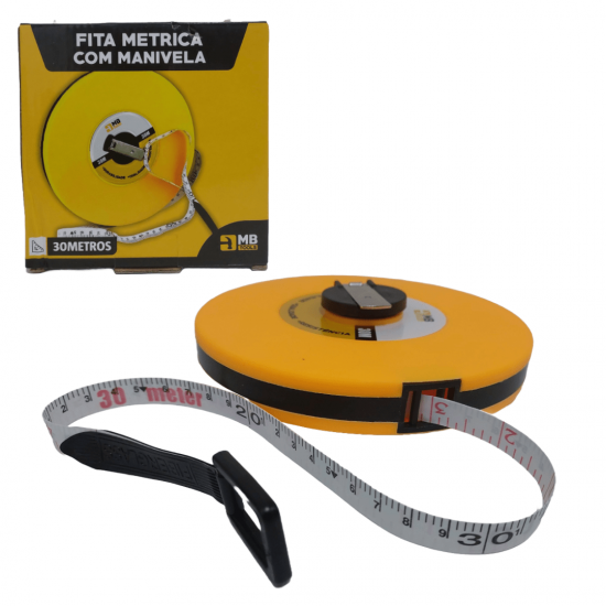 FITA METRICA 30 METROS COM MANIVELA