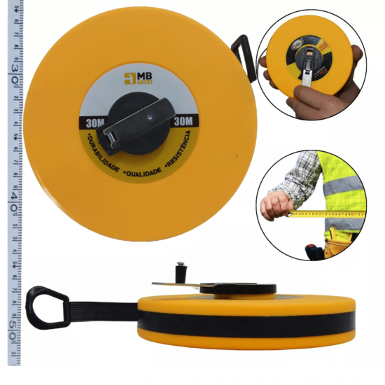 FITA METRICA 30 METROS COM MANIVELA