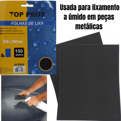 Folhas De Lixa Com 5 e 4 Unidades - Top Pros