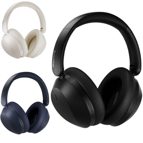 Fone de Ouvido Bluetooth Sem Fio, ANC, Headphone Com Microfone - basike