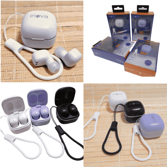 Fone De Ouvido Bluetooth Tws Sem Fio Wireless Estiloso e Minimalista - Inova
