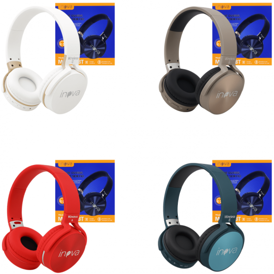 Fone De Ouvido Bluetooth Wireless com Redução de Ruído On-Ear - 950BT - Inova