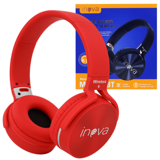 Fone De Ouvido Bluetooth Wireless com Redução de Ruído On-Ear - 950BT - Inova
