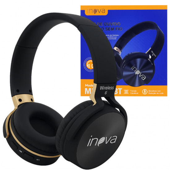 Fone De Ouvido Bluetooth Wireless com Redução de Ruído On-Ear - 950BT - Inova