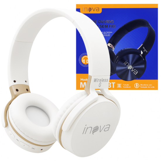 Fone De Ouvido Bluetooth Wireless com Redução de Ruído On-Ear - 950BT - Inova
