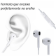 Fone de ouvido Branco P2 3.5mm Para Celular Alta Qualidade De Som inova - kv-10025