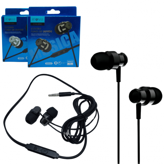 Fone de Ouvido c/Microfone Estéreo Inova FON-8780