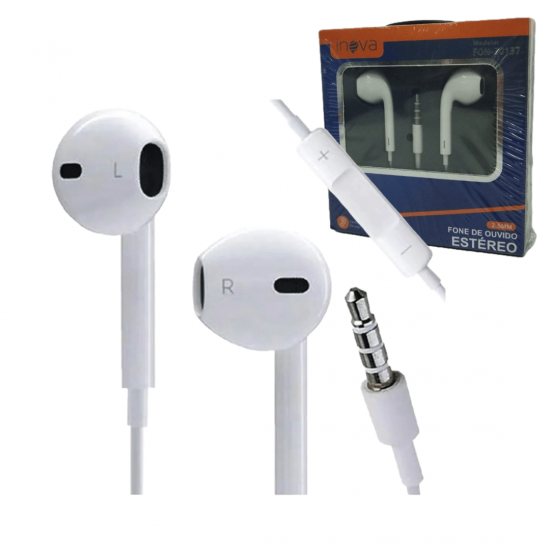 Fone De Ouvido Com Fio e Microfone Fone pro2 com controle de volume - fon-30137