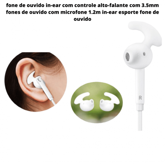 Fone De Ouvido com fio Inova Estéreo Para celular Conector P2 cor branco E preto - fon11143