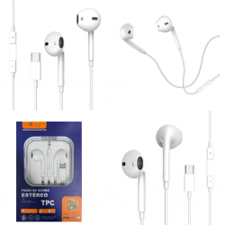 Fone de Ouvido Estéreo Tipo C com Microfone INOVA kv-10024