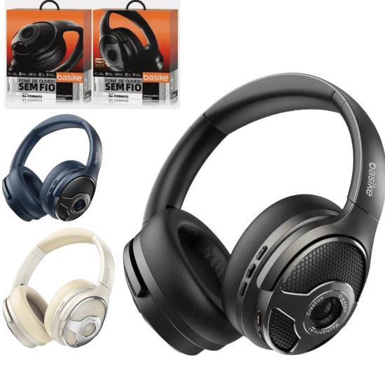 Fone de Ouvido Headphone Ba FON 6695 - Bluetooth, Redução de Ruído