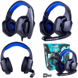 Fone de Ouvido Headphone Gamer Com Led HG03 Headset  - MBtech GB53118