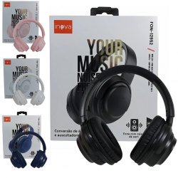 FONE DE OUVIDO HEADPHONE SEM FIO COM FUNÇÃO CAIXA DE SOM - FON-12952 - INOVA