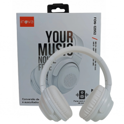 FONE DE OUVIDO HEADPHONE SEM FIO COM FUNÇÃO CAIXA DE SOM - FON-12952 - INOVA