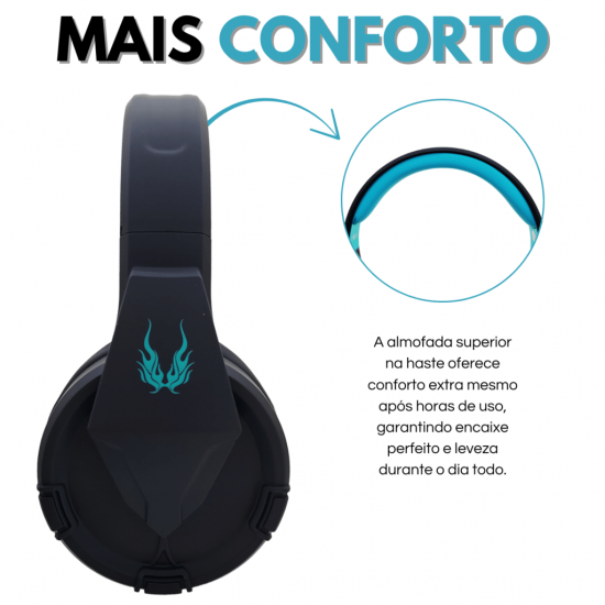 Fone de Ouvido Headset Bluetooth Wireless Sem Fio Com Microfone Original Inova-KV-6709