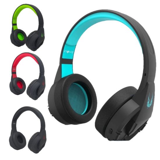 Fone de Ouvido Headset Bluetooth Wireless Sem Fio Com Microfone Original Inova-KV-6709