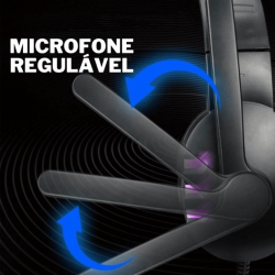 Fone de Ouvido Headset Gamer PC Celular MAX-G012 Led 7 Cores