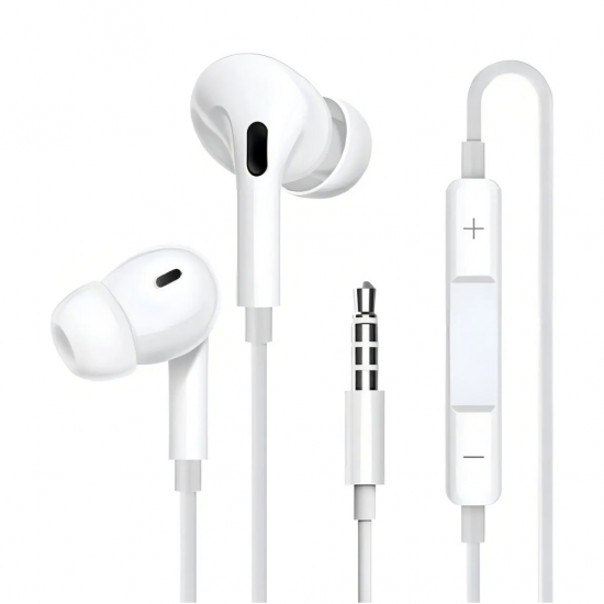 Fone de ouvido Inova Branco P2 3.5mm Para Celular Alta Qualidade De Som intra auricular - fon30140