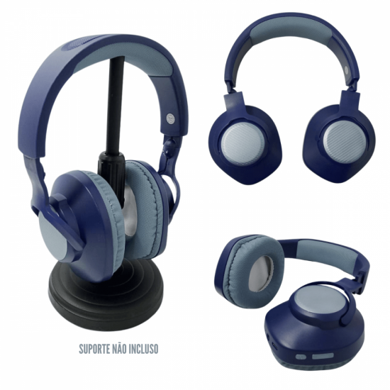 Fone De Ouvido Inova, Grande, Sem Fio Bluetooth Headphone Super Bass - MD30221