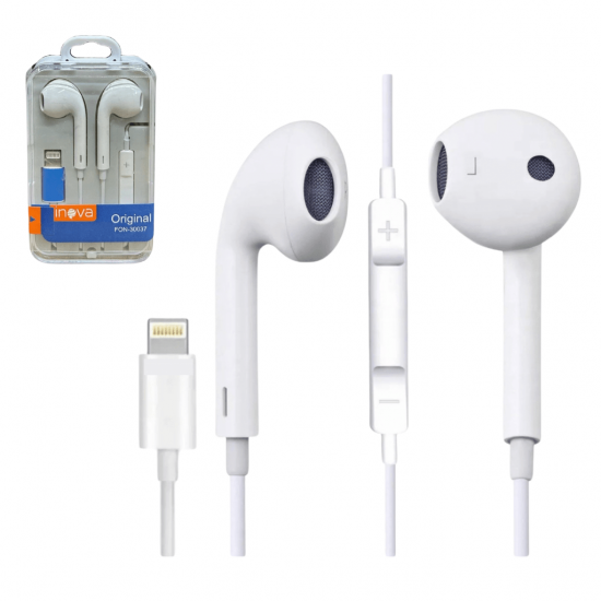 Fone De Ouvido Lightning Compativel com iPhone - Inova fon-30037