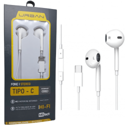 Fone De Ouvido Stereo Alta Definição Tipo C Type Usb-C Com Fio Microfone - MB53106