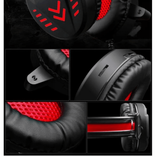 Fone Headset Gamer Led Rgb Usb com Microfone - Max-G010