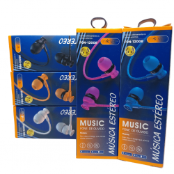 Fone inova fone de ouvido com fio/microfone fon-12008 cores sortidas