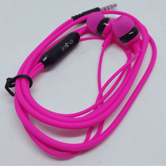 Fone inova fone de ouvido com fio/microfone fon-12008 cores sortidas