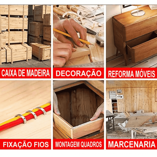 Grampeador Tapeceiro Alta Pressão Profissional Manual