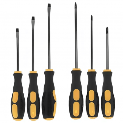 Jogo Chave De Fenda/Philips com 6 peças De Aço Profissional Com Imã na Ponta