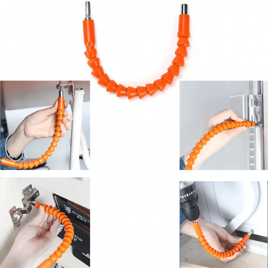 Jogo de CHAVE DE CATRACA FLEXIVEL Chave bits 37 peças Extensor Flexível para Furadeira