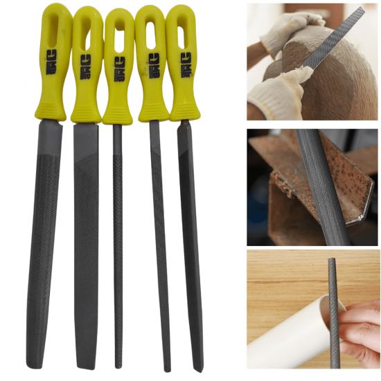 Jogo de Limas Cabo Plástico com 5 Peças - GB59146