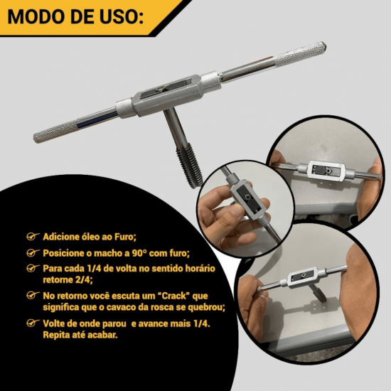 JOGO DE MACHO C/ VIRA MACHO C/ 8 PECAS  GB59167