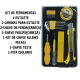 Jogo Kit De Ferramentas 7 Peças Indicado para profissionais para pequenos reparos - GB59045