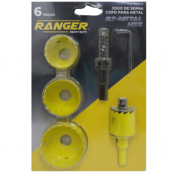 jogo Serra Copo 6 Peças 32mm A 54mm Para metal, aluminio , aço e madeira - RBM-6000