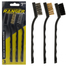 Kit 3 Escovas Para Limpeza Pesada 7