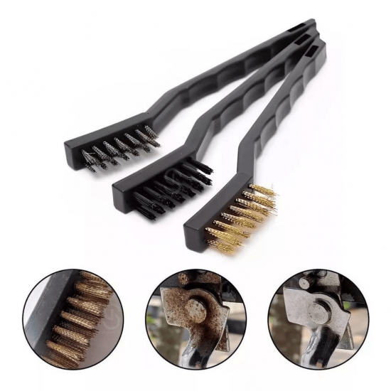 Kit 3 Escovas Para Limpeza Pesada 7