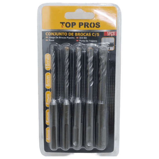 KIT DE BROCAS SDS PLUS ENCAIXE RAP C5PCS