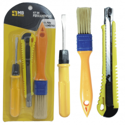 Kit de ferramentas 3 peças , chave fenda pinçel