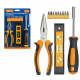 KIT DE FERRAMENTAS - alicate, nívelador de Bolha , Chave de Fenda com Pontas Intercambiáveis - MD-12771