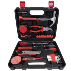KIT DE FERRAMENTAS TOOL SET - MALETA COM 43 PEÇAS - c2205