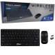 Kit Mini Teclado E Mouse Sem Fio Wireless Slim Flat K6