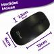 Kit Mini Teclado E Mouse Sem Fio Wireless Slim Flat K6