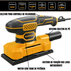 LIXADEIRA ORBITAL 150W LIXA 1/3 127V Ranger