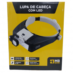 Lupa de cabeça com led