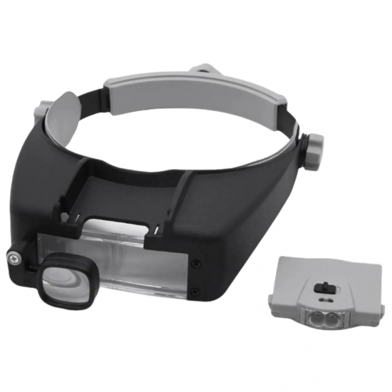 Lupa de cabeça com led